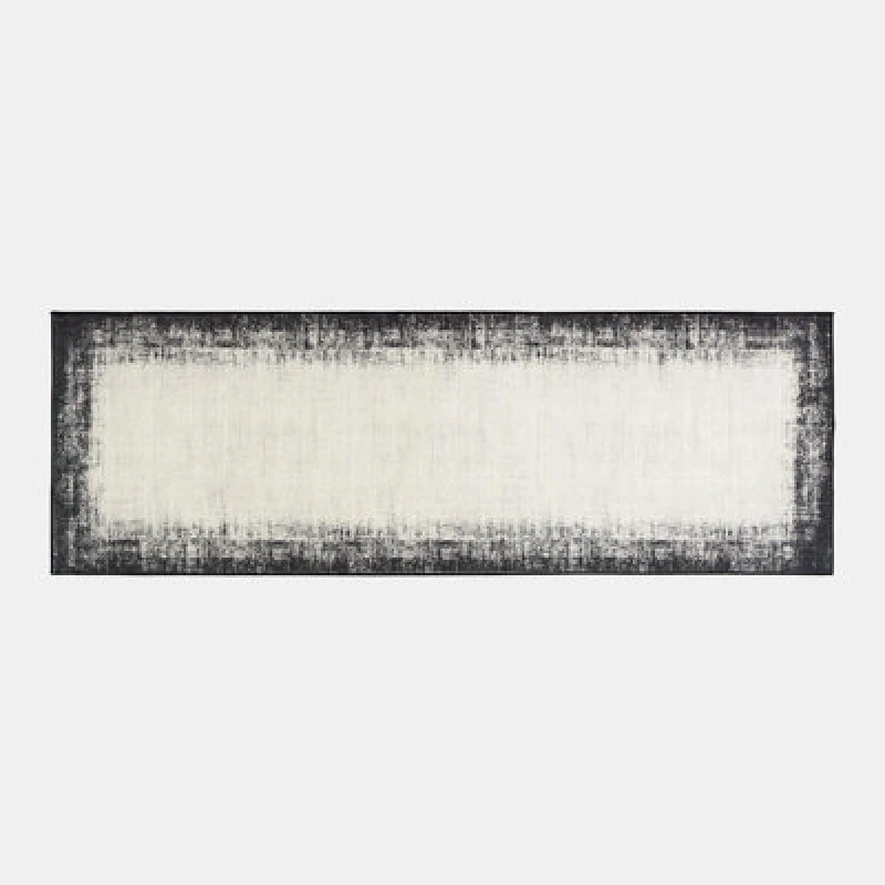 Image of OHS OHS Abstract Washable Non Slip Soft Runner Rug in Beige Size: 66cm x 200cm Beige 66cm x 200cm Unisex 5027434231447