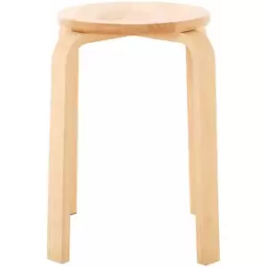 Image of Tropical Hevea Wood Stacking Stool - Premier Housewares