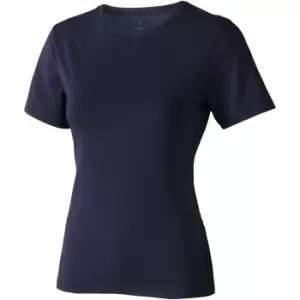 Image of Elevate Womens/Ladies Nanaimo Short Sleeve T-Shirt (S) (Navy)