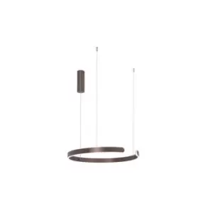 Image of Ilio Ceiling Pendant Light 30W 3000K Aluminium Brushed Coffee