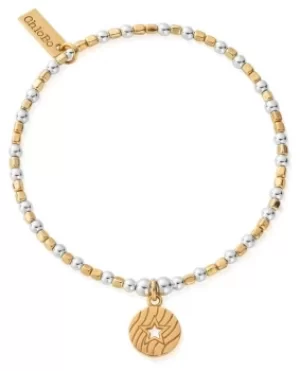 Image of ChloBo Gold&Silver Open Star In Circle Bracelet GMBCFB4017 Jewellery
