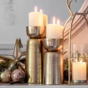 Image of Nettle Large Candle Holder Silver