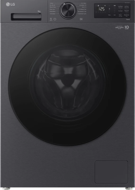 Image of LG VX50 Series Counter-Depth MAX F2X50S9TBB WiFi-enabled 9KG 1200 Spin Washing Machine - Matte Black 8806096592793