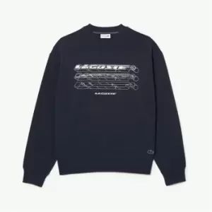Image of Lacoste Racing Crew Sweater Mens - Blue