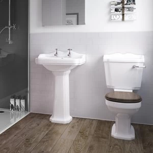 Image of Splashwall Gloss Cream Tile effect 3 sided Shower Panel kit (L)1200mm (W)2420mm (T)3mm