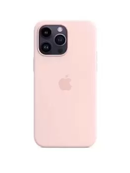 Image of Apple iPhone 14 Pro Max Silicone Case With Magsafe - Chalk Pink