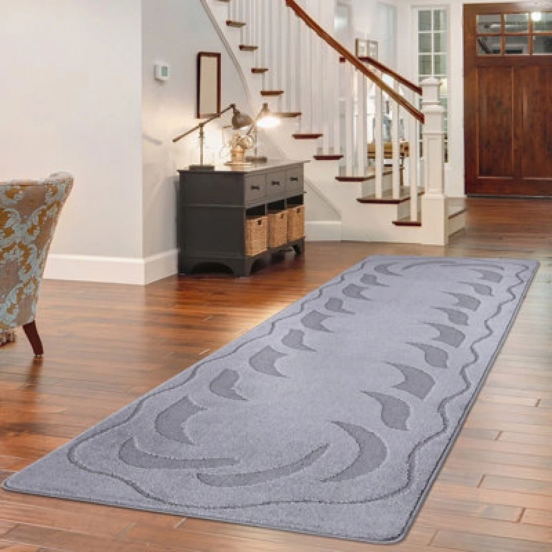 Image of Smart Living Heavy Duty Machine Washable Runner For Hallway, Kitchen Non Slip Floor Mats, Door Mat 80Cm X 150Cm - Dark Grey