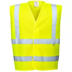 Image of Portwest - FR75YERS/M - sz S/M Hi-Vis FR Vest - Yellow - Yellow