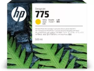 Image of HP 1XB19A/775 Ink cartridge yellow 500ml for HP DesignJet Z 6 Pro