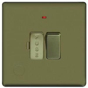 Image of Wickes 13A Switched Fused Socket + LED Screwless Flat Plate Pearl Nickel