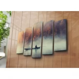 Image of 5PATK-125 Multicolor Decorative Canvas Painting (5 Pieces)