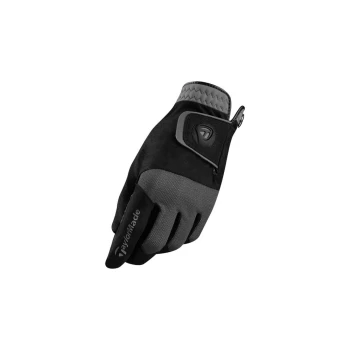 Image of TaylorMade Rain Control Glove - Blk/Gr ML Size: Medium/Large, Dexterit