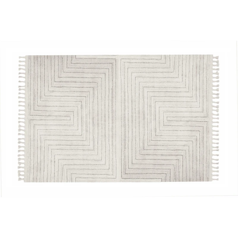 Image of Esselle Home Arctic Maze Natural / Grey 160 X 230Cm Rug