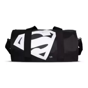 Image of DC COMICS Superman Logo Sportsbag, Black/White (DB637618SPM)