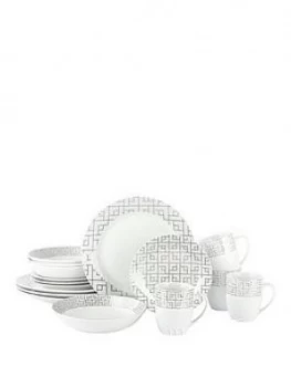 Image of Waterside 16 Piece Glitz Geo Dinner Set