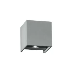 Image of Fan Europe ALFA Outdoor LED 2 Light Up Down Light Grey, IP54 510lm 3000K 10x10x10cm