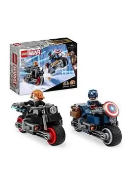 Image of Lego Super Heroes Black Widow & Captain America Motorcycles 76260