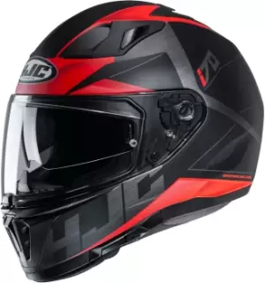 Image of HJC i70 Eluma Helmet, black-red, Size S, black-red, Size S