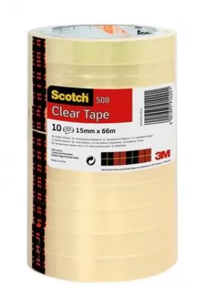 Image of 3M Scotch Transparent Tape 15mm x 66m