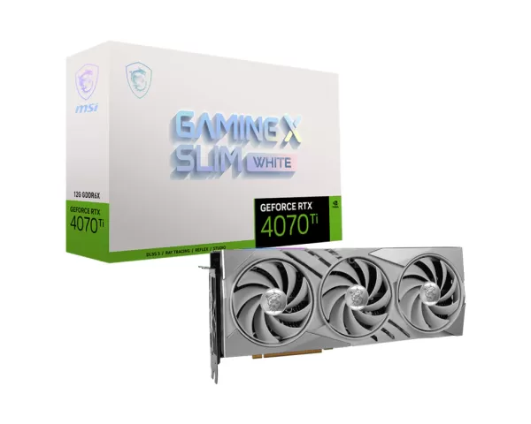 Image of MSI NVIDIA GeForce RTX 4070 Ti Gaming X Slim White 12GB GDDR6X Graphics Card