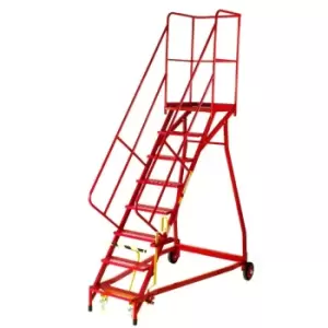 Image of GPC Industries Ltd Fort Heavy Duty Vantage Mobile Steps 8 Tread Phenolic Non-sli