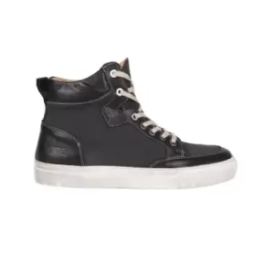 Image of Helstons Kobe Canvas Armalith Leather Grey Black Shoes 40