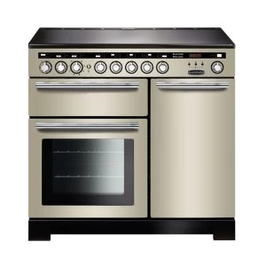 Image of Rangemaster EDL100EIIVC 117360 Encore Deluxe 100cm IND Range Cooker IvoryChrome