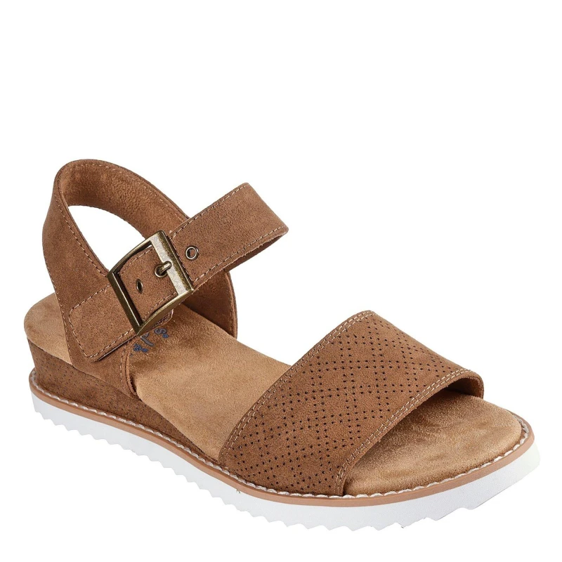 Image of Skechers Desert Kiss Quarter Strap Sandal Brown Brown female