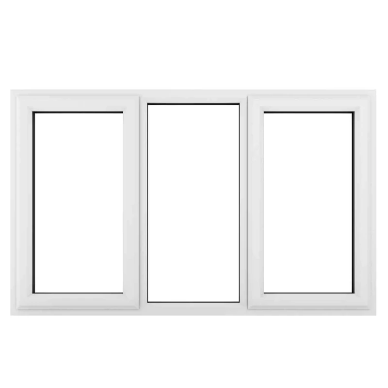 Image of Crystal Triple Glazed Window White Lh & Rh 1770 X 1190Mm Clear 60WHTG17701190