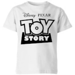 Image of Toy Story Logo Outline Kids T-Shirt - White - 3-4 Years