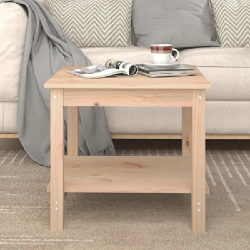 Image of Vidaxl Coffee Table 50X50X45cm Solid Wood Pine