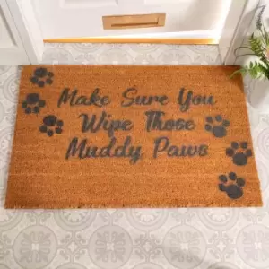 Image of Artsy Doormats Country Home Wipe Your Paws Extra Large Doormat