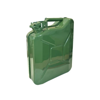 Image of Faithfull FAIAUJERRY10 Green Jerry Can - Metal 10 litre