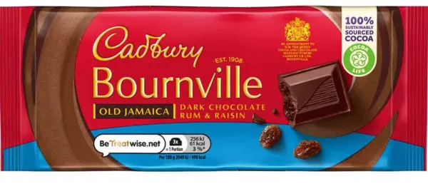 Image of Cadbury Gifts Direct Cadbury Bournville Old Jamaica Bar 100g 4084544