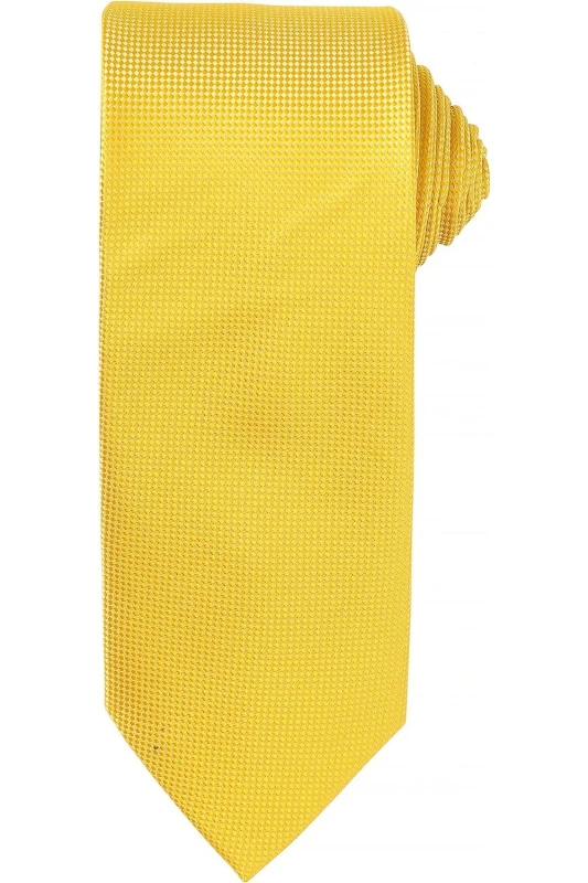 Image of Premier Premier Men Micro Waffle Formal Work Tie Pack of 2 in Yellow Yellow One Size Male 5059269154202
