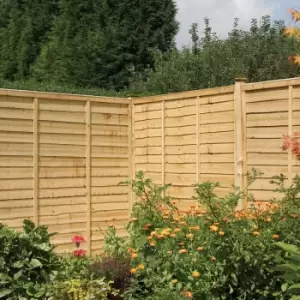 Image of Rowlinson Lap Panel Pressure Treated Fence - 6x6