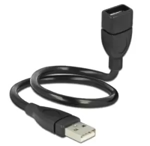 Image of DeLOCK 35cm USB 2.0 USB cable 0.35 m USB A Black