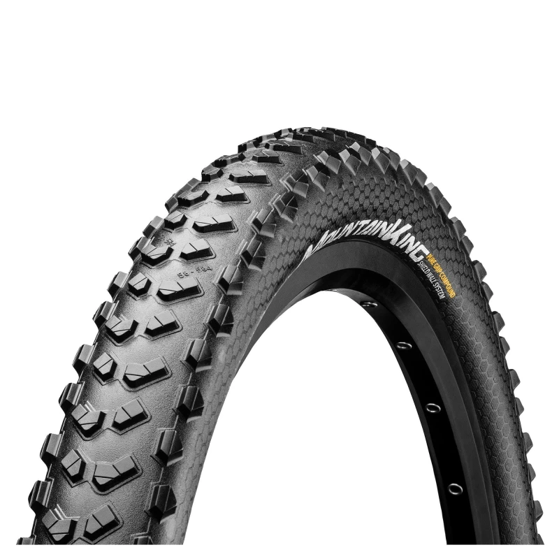 Image of Continental Mountain King ShieldWall Tyre - Foldable PureGrip Black unisex 29X2.30