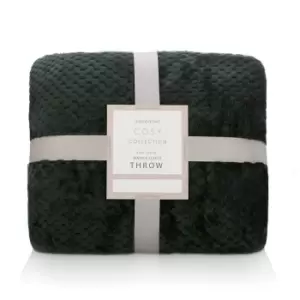 Image of Sleepdown Waffle Throw 99 - Green
