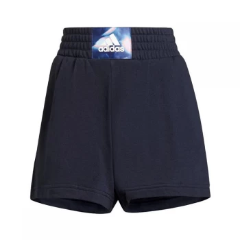 Image of adidas You for You Soft Knit Shorts Womens - Legend Ink