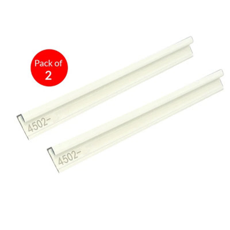 Image of Ener-J Aluminium Closing Edge Line End Trims For 4mm Spc Wall Panels, White Size: 17 X 6 X 3000 mm (Pack Of 2)