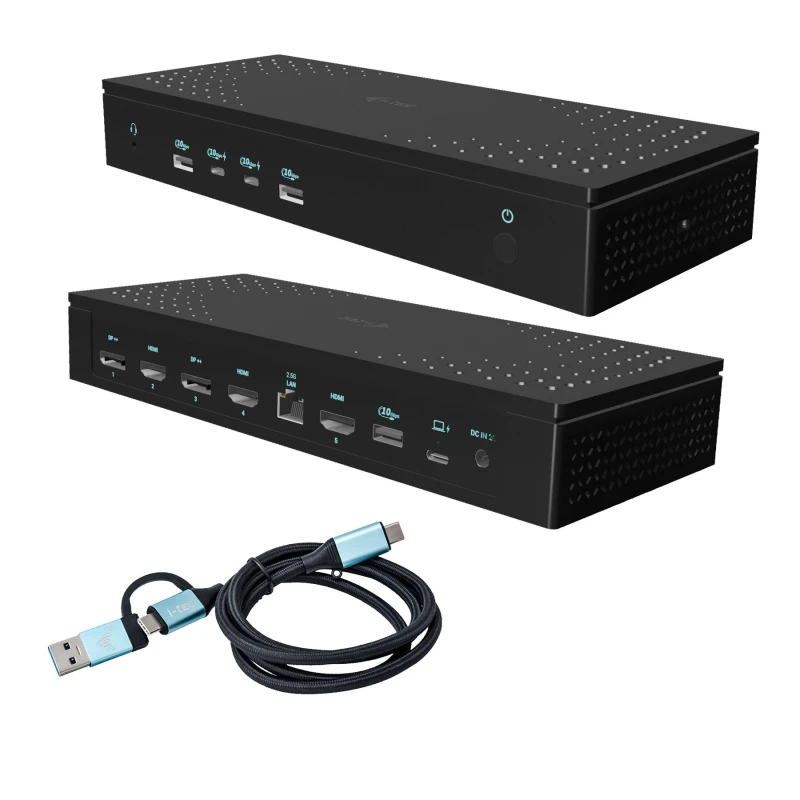 Image of i-tec i-tec Universal 5x 4K/60Hz Display Docking Station + Power Delivery 100W CA5MONITORDOCKPDUK