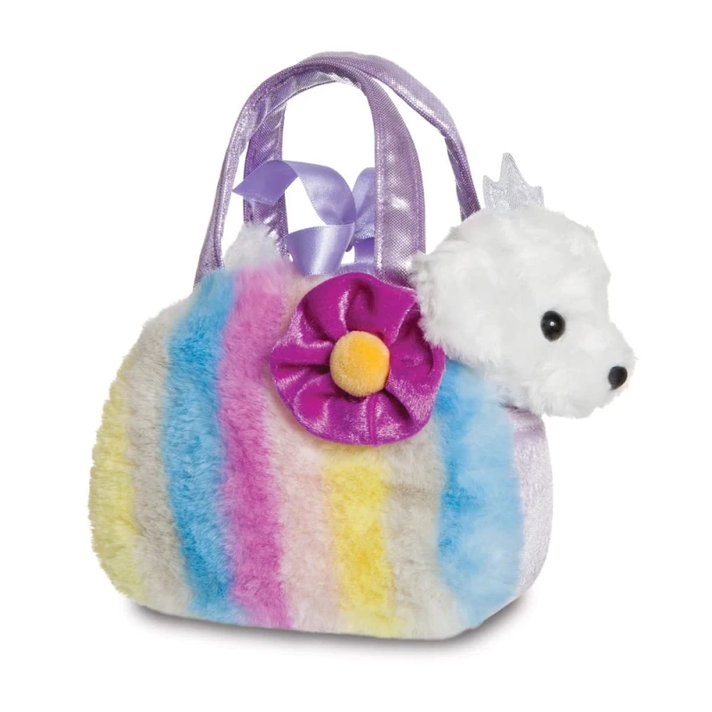 Image of Aurora Aurora Fancy Pal Princess Puppy Soft Toy with Multi-Coloured Stripes Multi