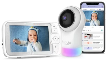 Image of HUBBLE Nursery Pal Glow Smart Baby Monitor - White