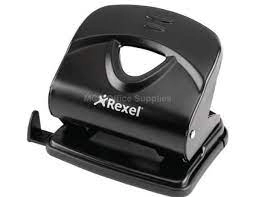 Image of Rexel V230 Value 2-Hole Metal Punch 30 Sheet Black