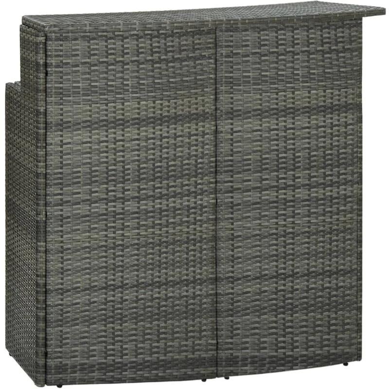 Image of VIDAXL Garden Bar Table Grey 120x55x110cm Poly Rattan Vidaxl 8720286146729