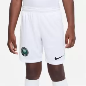 Image of Nike Nigeria Home Match Shorts 2022 2023 Juniors - White
