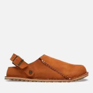 Image of Birkenstock Mens Lutry Premium Suede Slippers - Mink - UK 9