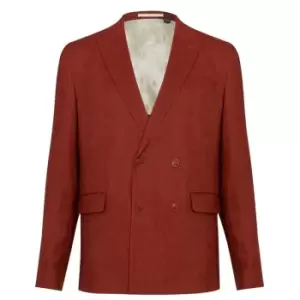 Image of Ted Baker Shutton Wool Linen Mix DB Jacket - Red