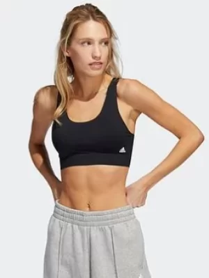 Image of adidas Purelounge Light-support Bra, Grey, Size S, Women